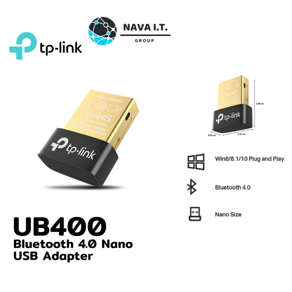 ภาพหน้าปกสินค้าCOINSคืน15% N2ECXMDA TP-LINK UB400 BLUETOOTH 4.0 NANO USB ADAPTER ประกัน LT จากร้าน nava.it บน Shopee