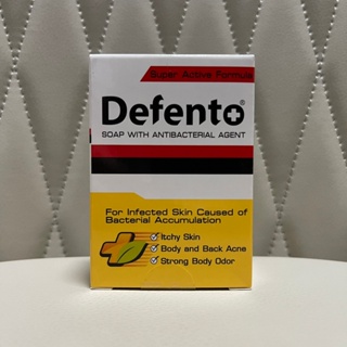 (วันหมดอายุ 21/7/25) Defento(80G.)vสบู่ดีเฟนโต้ สบู่อนามัย ผดผื่นคัน สิวที่หลัง กลิ่นตัว