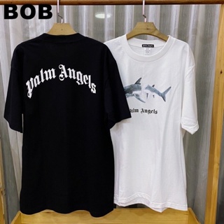 ►☃♨BOB เสื้อยืด Palm Angels ลายปลา ฉลาม unisex tshirt SMLXL2XL3XL unisex #polo