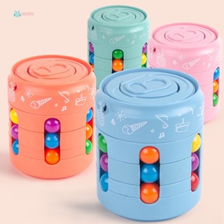 (ถูกสุด)Aoda ฟิดเจ็ตสปินเนอร์ Unzip ของเล่นนิ้วมือหมุนได้ของเล่นเบอร์เกอร์ Magic Bean โค้กรูบิค