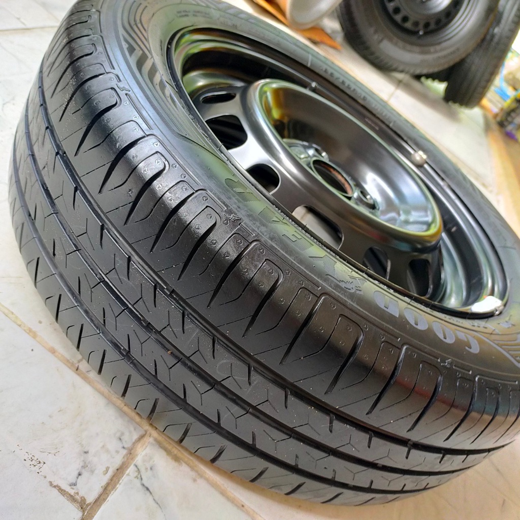 ล้อกะทะขอบ15-ดุม-54-1พร้อมยางปี19-3519-goodyear-ขนาด185-60-r15-ล้อกะทะขอบ15-4รู100-ยกเว้น-nissan