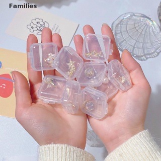 Families&gt; กล่องเก็บเครื่องประดับ ต่างหู แหวน สร้อยคอ สร้อยข้อมือ แบบใส ทรงสี่เหลี่ยม ป้องกันการเกิดออกซิเดชั่น 10 ชิ้น