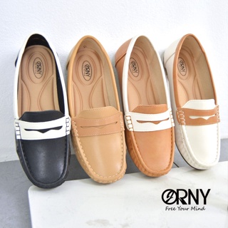 1242 ✨ ORNY(ออร์นี่) Penny Loafers รองเท้าโลฟเฟอร์ สีทูโทน
