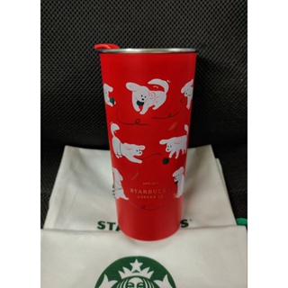 Starbucks แก้ว To Go Stainless Playful Holiday Dogs