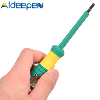 Aideepen ปากกาตรวจจับแรงดันไฟฟ้า AC 220V แบบไม่สัมผัส สําหรับตัดสิน ตัดสิน ตัดสาย Live Null