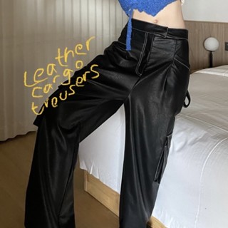 bobbygoodhouse | pre order LEATHER CARGO TROUSERS