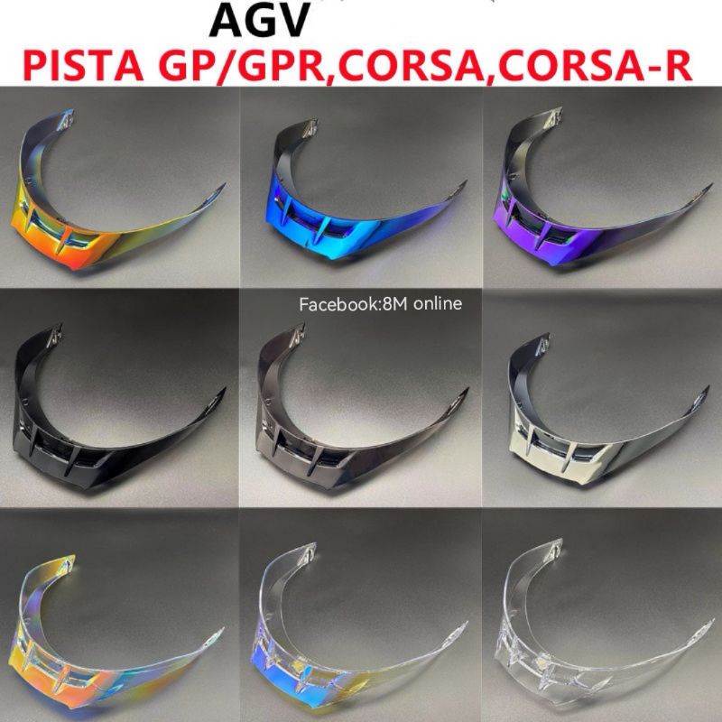 สปอยเลอร์หลังหมวกกันน็อค-pista-gpr-corsa-pista-gprr-corsa-gpr-corsa-หางหมวกกันน็อคสีน้ำเงินสีดำ-สีแดง-k1-k3-k3sv