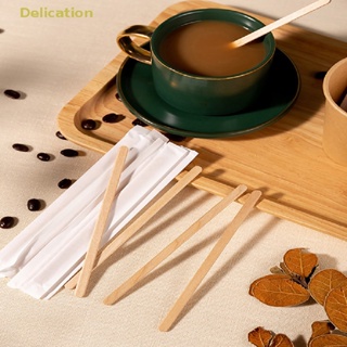 [Delication] ไม้คนกาแฟ เครื่องดื่มร้อน เย็น แบบใช้แล้วทิ้ง 50 ชิ้น