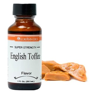 Lorann Super Strength English Toffee Flavor 1 oz. กลิ่นอิงลิชท็อฟฟี่เข้มข้น (06-7650)