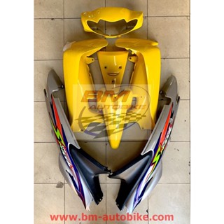 ชุดสี Smash 110 D เหลือง/บรอนซ์ (หน้าเวฟ) สแมช ไม่รวมดำด้าน ได้ตามรูป เฟรมรถ