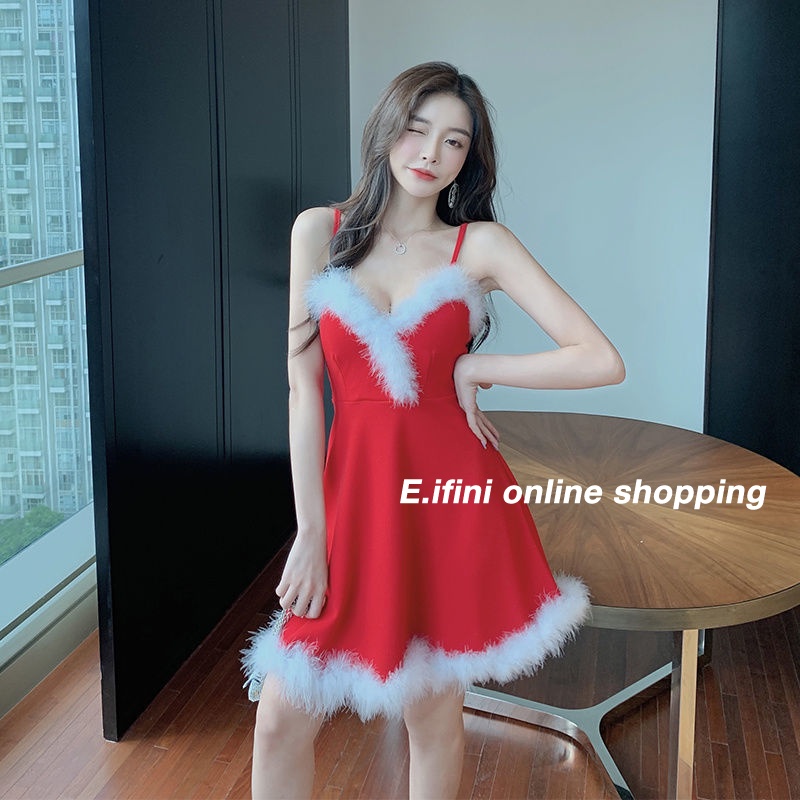 e-ifini-dress-ชุดคริสต์มาส-ชุดสีแดง-030