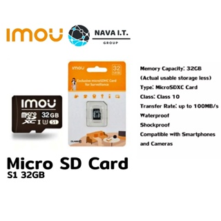 ภาพหน้าปกสินค้าCOINSคืน15%⚡FB9JMZV6⚡ IMOU MICRO SD CARD S1 32GB ST2-32-S1 ความเร็วสูง CLASS10 WARRANTY 2 YEARS ที่เกี่ยวข้อง