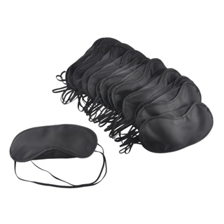 100 Pcs/Lot Gift Travel Sleeping Eye Mask Black Shade Blindfold Eye Patch Night Economic free shipping