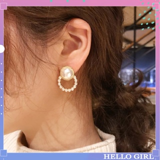 สินค้า Jewelry ต่างหูเข็มเงิน S925 ประดับมุก สไตล์เกาหลี เรียบง่าย แฟชั่นสําหรับผู้หญิง