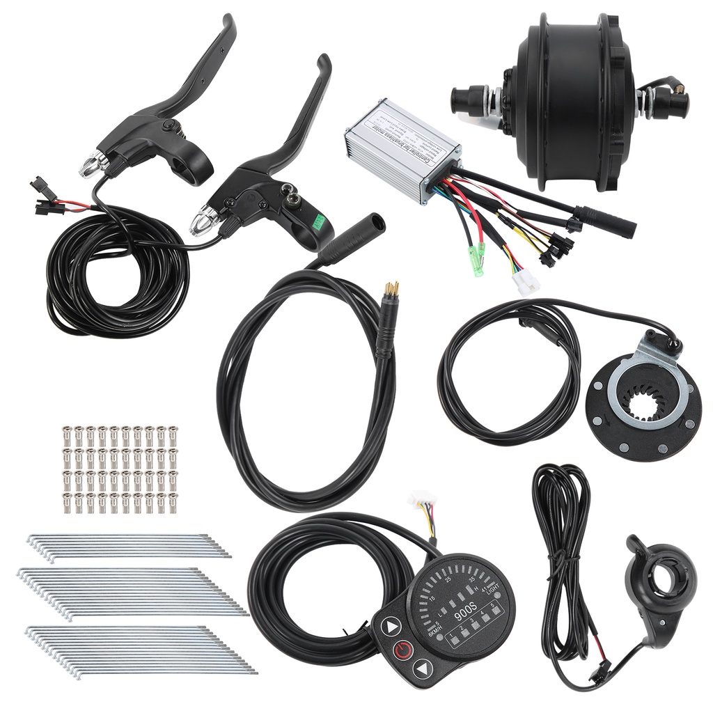 aries306-ขอบมอเตอร์-48v-250w-24in-12g-พร้อมชุดแปลงมิเตอร์-kt900s-diy-อุปกรณ์เสริม-สําหรับรถจักรยาน