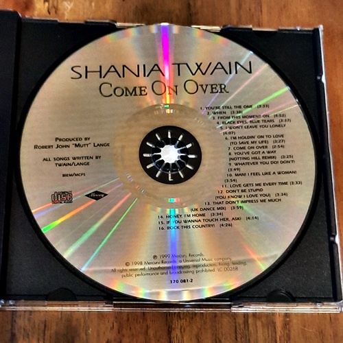 used-cd-แผ่นลิขสิทธิ์แท้-ซีดีเพลงสากล-shania-twain-come-on-over-import-used-cd-1999-eu-สภาพ-a