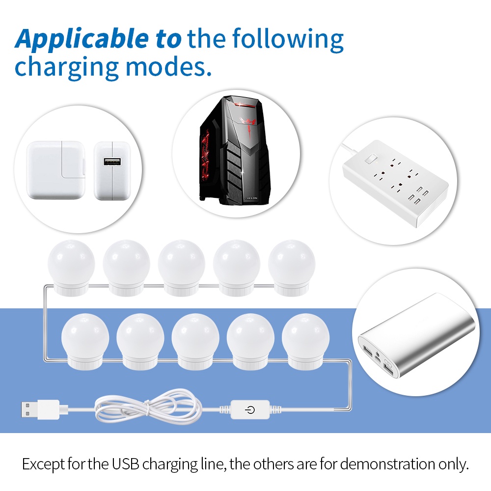 หลอดไฟ-led-5v-หรี่แสงได้-ชาร์จ-usb-สําหรับแต่งหน้า