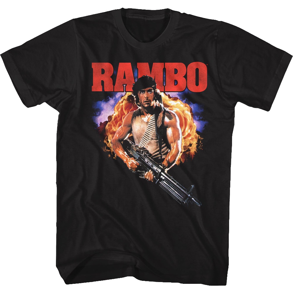 fireball-rambo-t-shirt-เสื้อสีขาว-เสือยืดผู้ชาย