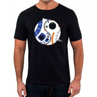 เสื้อยืด ลาย Ying Yang BB8 แบบสร้างสรรค์