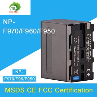 แบตเตอรี่เทียบ NP-F970 6600mAh ใช้สำหรับ F950 F970 F550 F770 MC1500C 190P 198P HD1000CและไฟLED YN300 YN600 YN900 YN1200