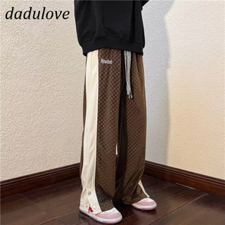 DaDulove💕 New Korean Version plus Size Sports Casual Pants Fashion Loose Ladies Wide Leg Pants Straight Pants