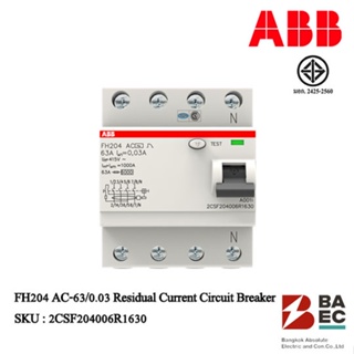 ABB FH204 AC-63/0.03 Residual Current Circuit Breaker
