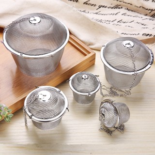 【AG】Tea Filter Dual Buckle Large Capacity Stainless Steel Extra Fine Mesh Herbal Strainer