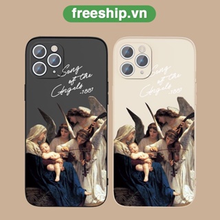 Couple Angel Phone Case เคสไอโฟน iPhone 11 8 Plus case X Xr Xs Max Se 2020 cover เคส iPhone 13 12 pro max 7 Plus 14 pro