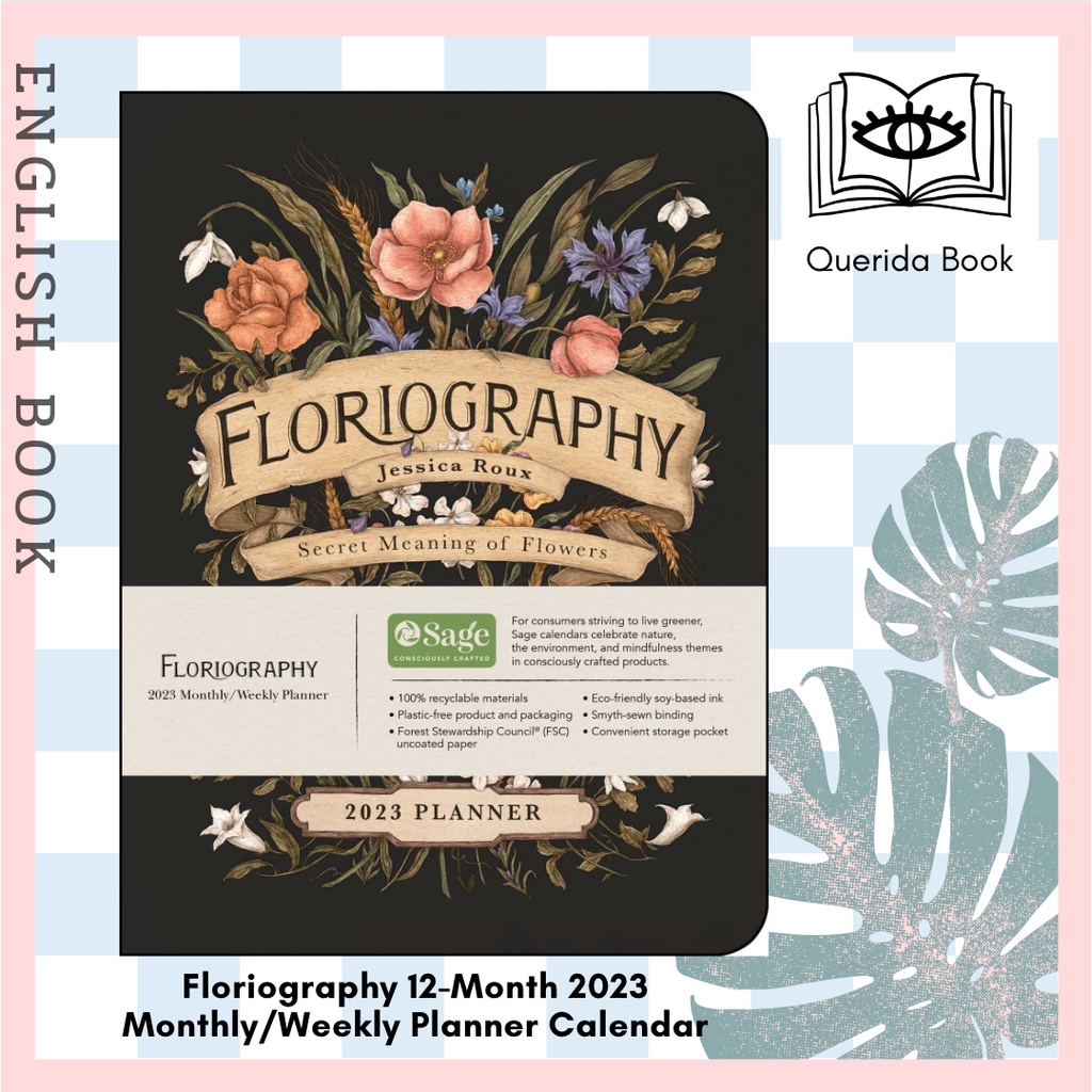 [Querida] แพลนเนอร์ Floriography 12Month 2023 Monthly/Weekly Planner