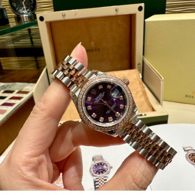 พรี-ราคา12500-rolex-datejust-นาฬิกา-ผู้หญิง-28mmสาย-ส-แตนเลส-นาฬิกาแบรนด์เนม