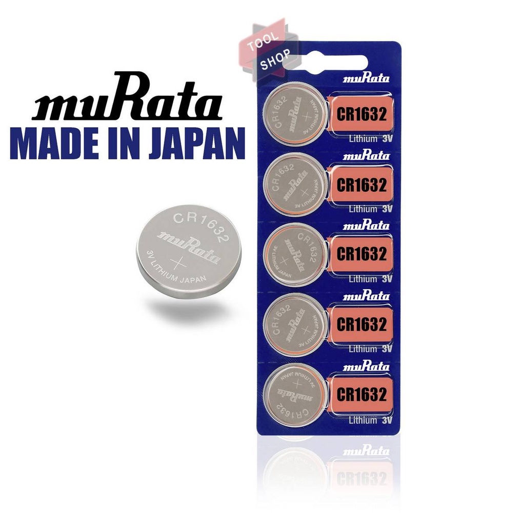 ถ่าน-murata-cr1632-ของแท้-lithium-battery-3v-coin-made-in-japan-ถ่าน-นาฬิกา-ถ่านกระดุม-ถ่านกลม-พร้อมส่ง