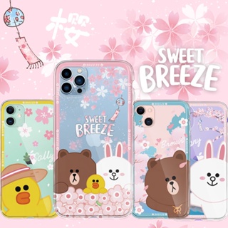 เคสโทรศัพท์มือถือ แบบใส ลาย LINE FRIENDS Brown Cony Sally สําหรับ iPhone 13 Pro Max 12 11 XS XR X 8 7 Plus Mini Series JVZC