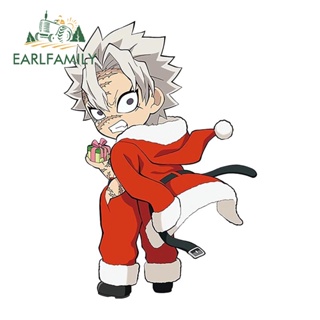 Earlfamily สติกเกอร์ ลาย Demon Slayer Shinazugawa Sanemi Christmas ขนาด 13 ซม. x 9.0 ซม. สําหรับติดตกแต่งรถยนต์ หมวกกันน็อค