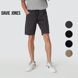 ภาพหน้าปกสินค้าDAVIE JONES กางเกงขาสั้น ผู้ชาย เอวยางยืด สีกากี สีกรม สีดำ สีเทา  Elasticated Shorts PL0014GY KH NV BK ที่เกี่ยวข้อง