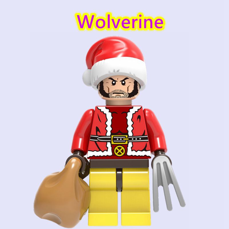 ของเล่นตัวต่อเลโก้-ตุ๊กตาซุปเปอร์ฮีโร่-วูฟเวอร์รีน-คริสต์มาส-สําหรับเด็ก