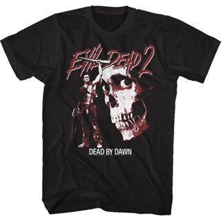 Ash Dead By Dawn Evil Dead T-Shirt เสื้อยืดสีขาวผู้ชาย เสื้อยืดชาย