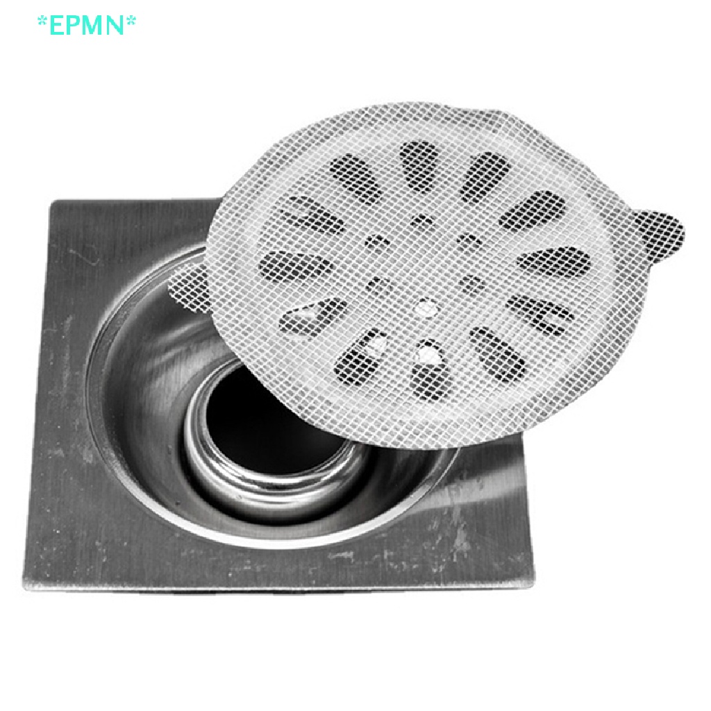 epmn-gt-ใหม่-สติกเกอร์ตาข่าย-ดักจับเส้นผม-ใช้แล้วทิ้ง-สําหรับติดท่อระบายน้ํา-ห้องน้ํา-ห้องอาบน้ํา-10-ชิ้น