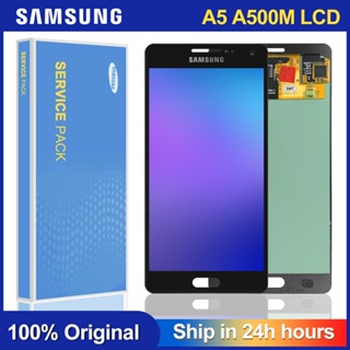 Super AMOLED 5.0&amp;quot; หน้าจอแสดงผล LCD ดิจิไทเซอร์ แบบสัมผัส สําหรับ Samsung Galaxy A5 2015 A500 A500F A500FU A500H A500M