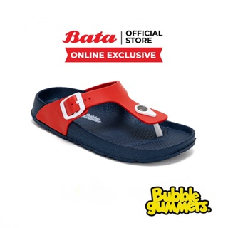 Bata บาจา (Online Exclusive)  Bubble Gummers รองเท้าเล่นน้ำสงกรานต์ รองเท้าลุยน้ำสงกรานต์ แบบหูหนีบใส่ง่าย สำหรับเด็กชายและหญิง รุ่น BUBBLY-5 สีกรมท่า 3609001