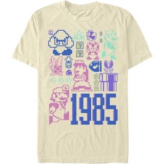 Pastel Super Mario Bros. T-Shirt เสื้อวินเทจผญ เสื้อคนอ้วนผญ เสื้อยีด เสื้อยืดแฟชั่น