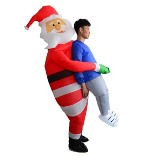 ภาพหน้าปกสินค้าชุดคอสเพลย์ซานตาคลอสเป่าลม สําหรับปาร์ตี้คริสต์มาส ซึ่งคุณอาจชอบสินค้านี้