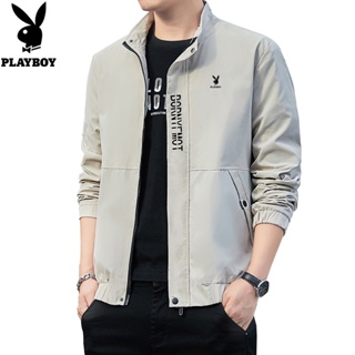 ภาพหน้าปกสินค้าPlayboy Casual Jacket Spring and Summer Thin Jacket Fashion Jacket Fashion Jacket ที่เกี่ยวข้อง