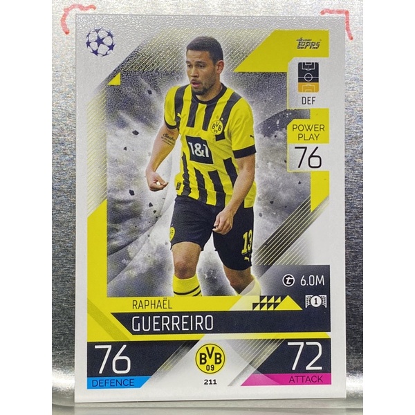 การ์ดนักฟุตบอล-raphael-guerreiro-2022-23-การ์ดสะสม-borussia-dortmund-การ์ดนักเตะ-ดอร์ทมุนด์