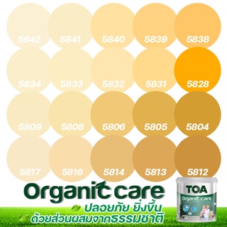 TOA Organic Care ออร์แกนิคแคร์ สีเหลืองอมส้ม 3L สีทาภายใน ปลอดภัยที่สุด ไร้กลิ่น เกรด15ปี สีทาภายใน สีทาบ้าน เกรดสูงสุด