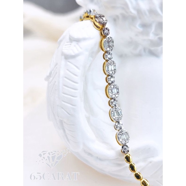 65carat-ข้อมือเพชรแท้-0-60กะรัต-สร้อยข้อมือเพชรบาเก็ต-เพชรเบลเยี่ยมน้ำ100-รหัสk02