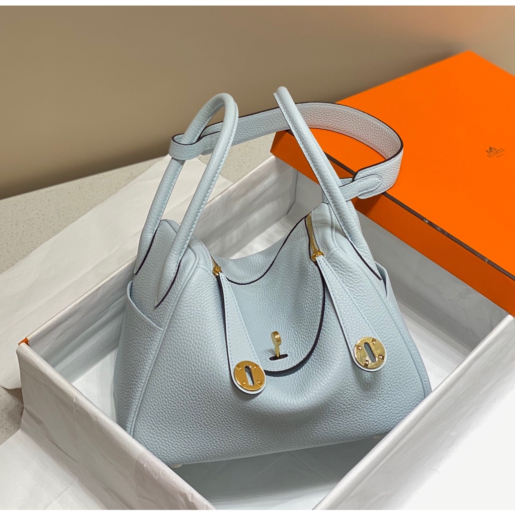 พรี-ราคา10400-hermes-lindy-หนังแท้-กระเป๋าถือ-กระเป๋าสะพายไหล่-กระเป๋าสะพายข้าง