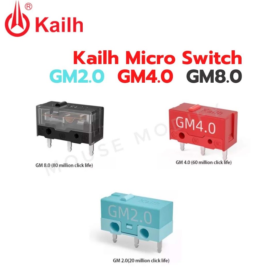 ภาพหน้าปกสินค้าพร้อมส่งด่วน จากไทย สวิตซ์คลิกเมาส์ Kailh GM 2.0 6.0 8.0 8.0(v.2) Mouse Micro Switch จากร้าน yaiyai77 บน Shopee