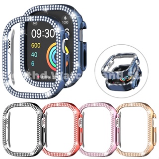 เคสนาฬิกาข้อมือ PC หรูหรา สําหรับ Apple Watch Series Ultra 8 7 6 SE 5 4 3 2 1 iWatch ขนาด 49 มม. 41 มม. 45 มม. 44 มม. 42 มม. 40 มม. 38 มม.