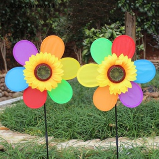 Che ดอกทานตะวันสีสันสดใสกังหันลมของเล่นเด็ก DIY ของเล่นกลางแจ้งในสวนตกแต่งลาน TH