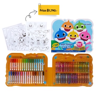 Crayola baby shark art set 90 pieces